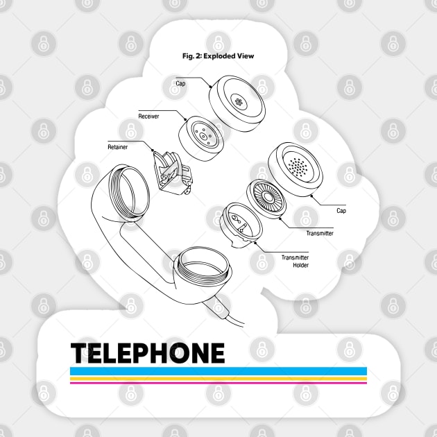 Design of Retro Phone Sticker by ForEngineer